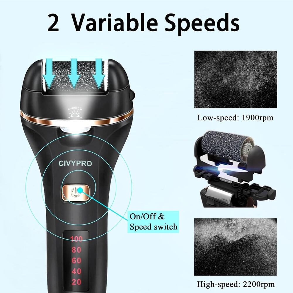 🔥Electric Foot Callus Remover Black BNWT🔥 - Picture 4 of 6
